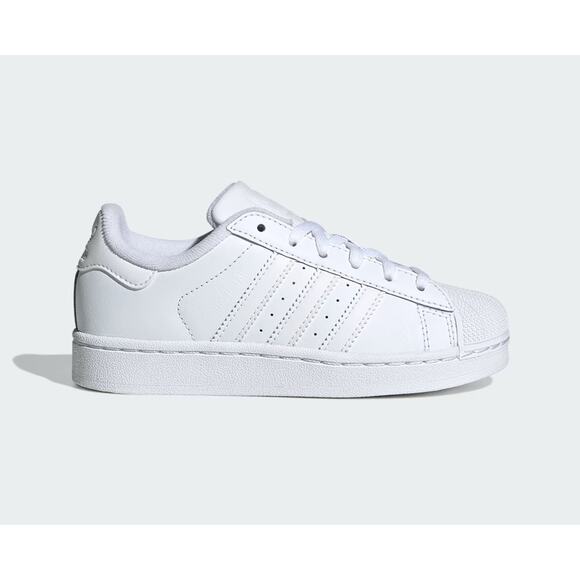 SUPERSTAR C ADIDAS WHITE/WHITE/WHITE EF5395-SIZE 12K - Picture 1 of 11